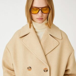 Midi Length Cachet Coat Double Breasted Buttoned