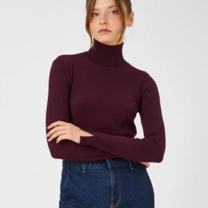 Ribbed Turtleneck Sweater