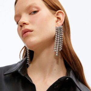 Women's Stone Large Dangle Earrings